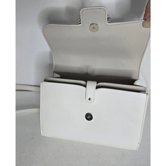 Kate Spade Lovitt Firework Buckle Small Top-handle Bag In Optic White - Picture 9 of 12